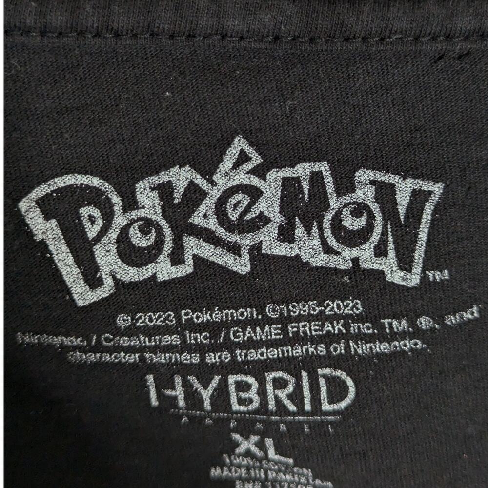 Pokemon Eeveelutions T Shirt XL Black Short Sleeve Graphic Eevee Evolution Tee - Picture 3 of 4